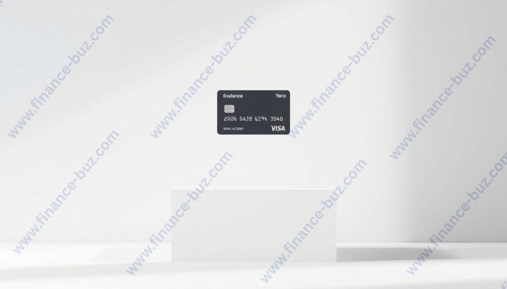 A serene, minimalist scene depicting a zero balance bank account. In the foreground, a sleek, modern bank card hovers over a plain, light-colored surface, casting a faint shadow. The background is a soft, muted gradient, subtly evoking a sense of digital simplicity and financial equilibrium. Diffused lighting creates a sense of tranquility, while the absence of any additional visual elements or clutter allows the central concept to be the sole focus. The overall composition conveys a clean, uncluttered aesthetic that visually represents the idea of a zero balance account.