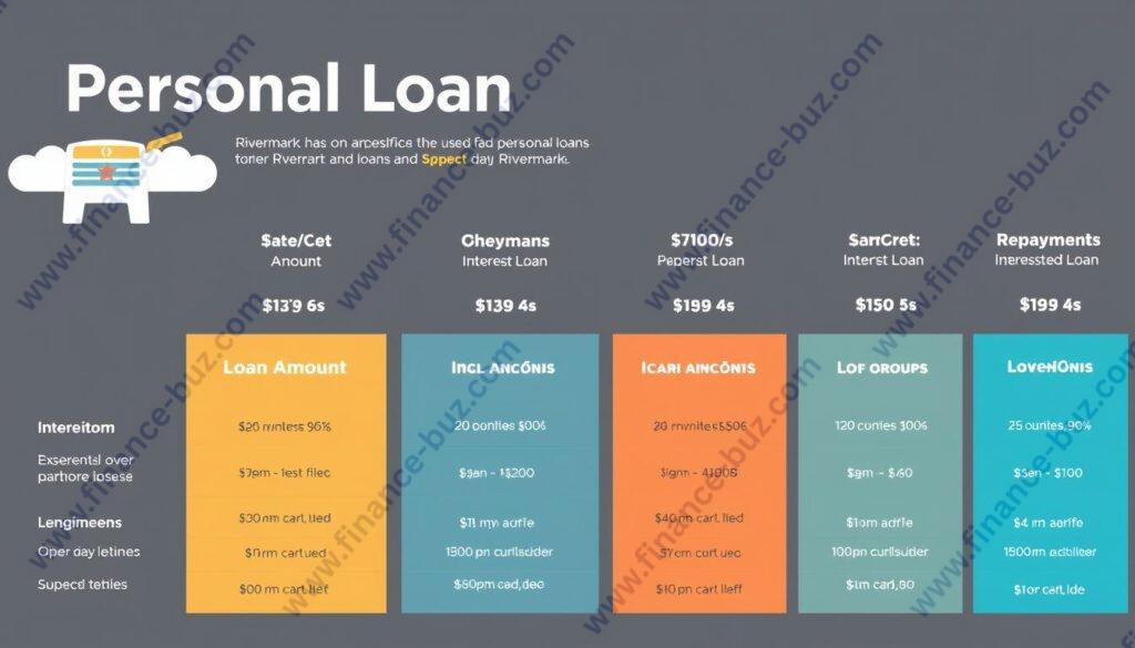 Generate an image representing Rivermark Personal Loan Options